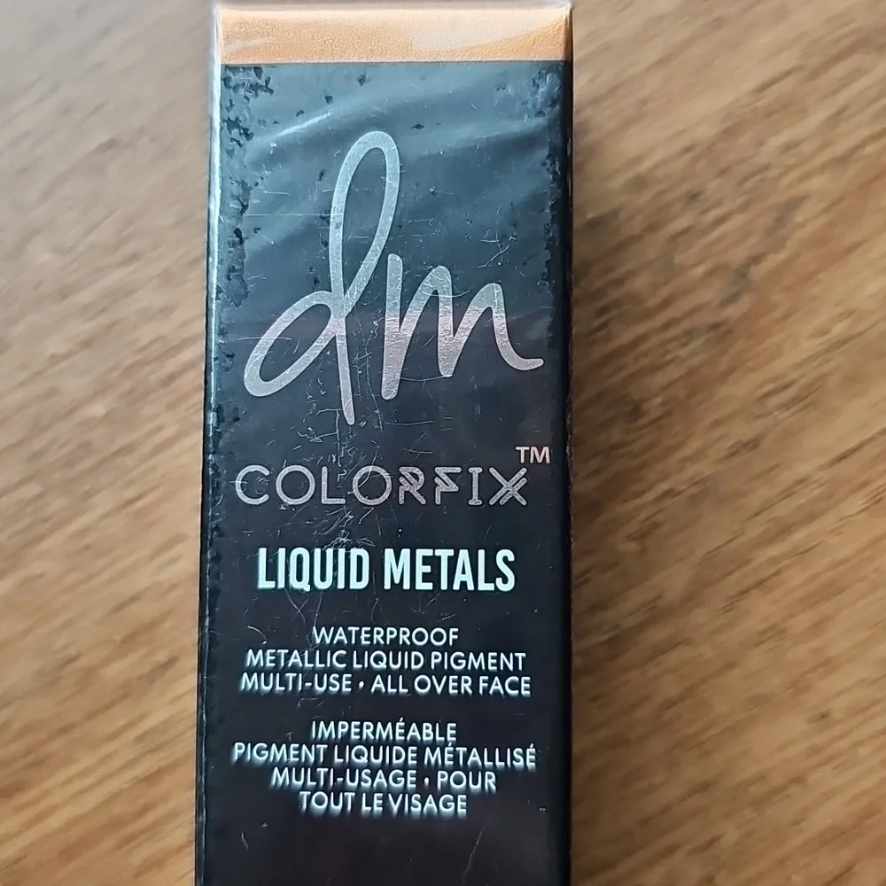 NIB Danessa Myricks Beauty Colorfix Liquid Metals Waterproof Pigment Gilded